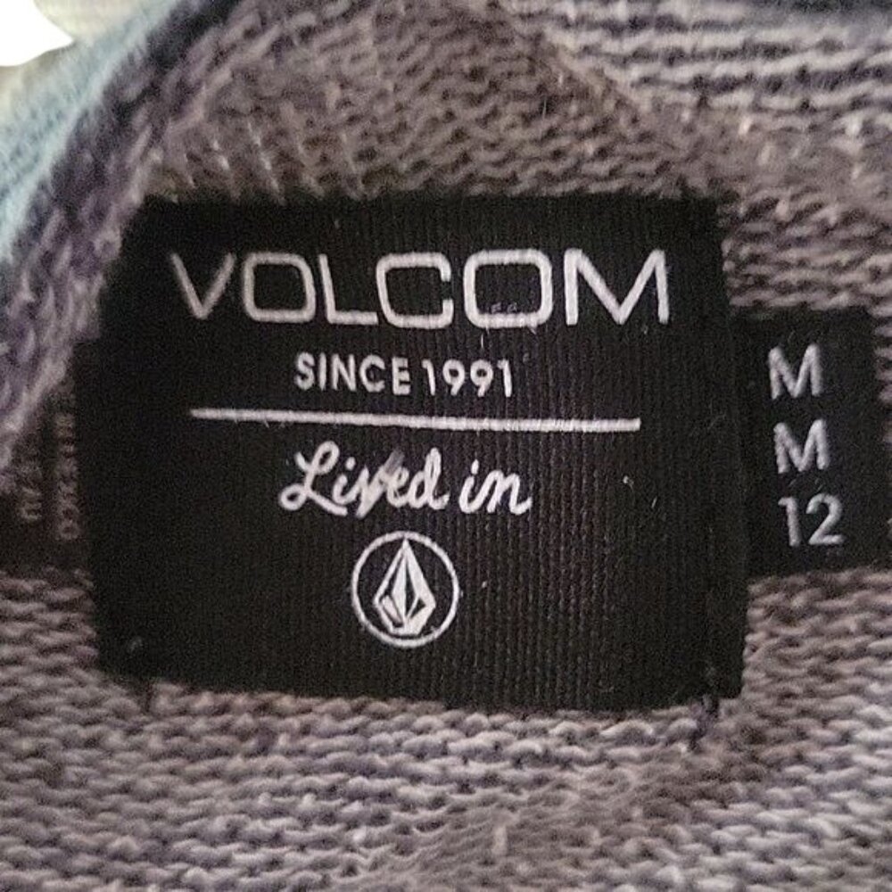 Volcom Gray Striped Open-Front Cardigan Sweater M - image 6